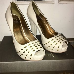 Vince Camuto peep toe pumps
